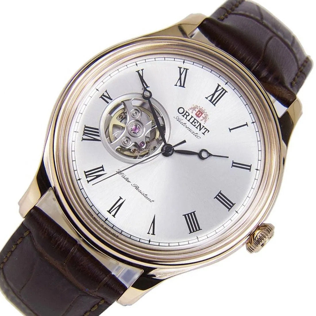 Orient Open Heart Dial FAG00002W0 AG00002W Mechanical Leather Watch