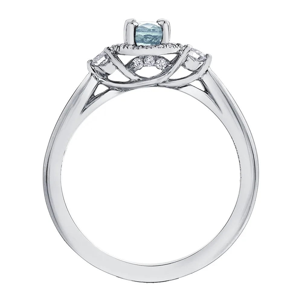Oval Gemstone and Canadian Diamond Rings