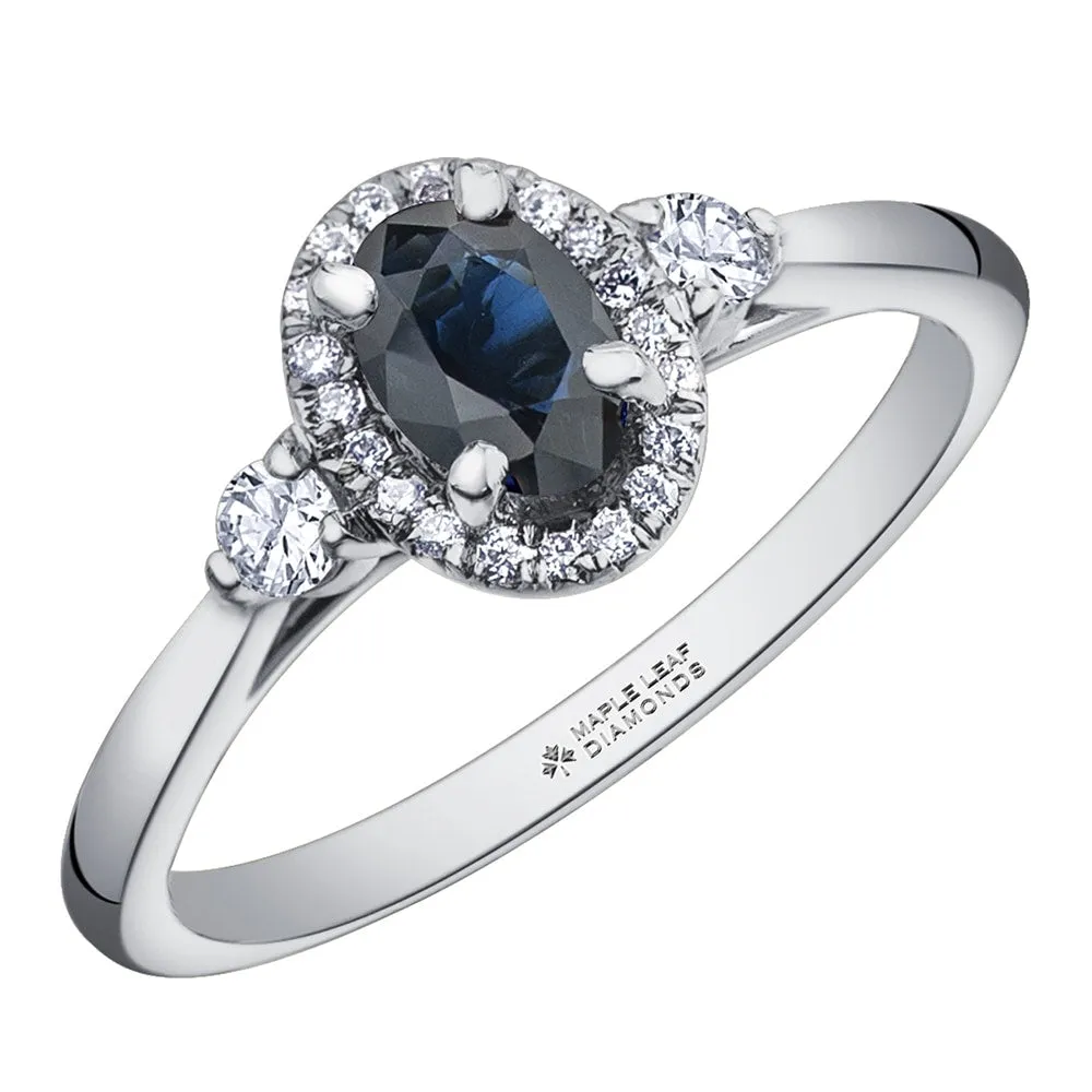 Oval Gemstone and Canadian Diamond Rings