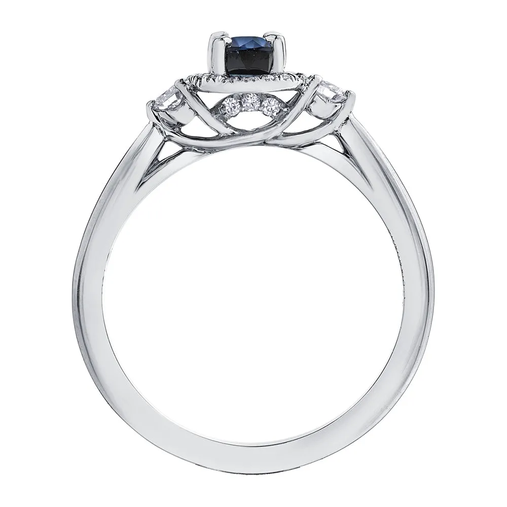 Oval Gemstone and Canadian Diamond Rings