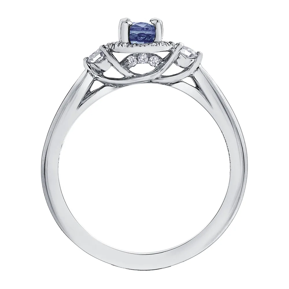 Oval Gemstone and Canadian Diamond Rings