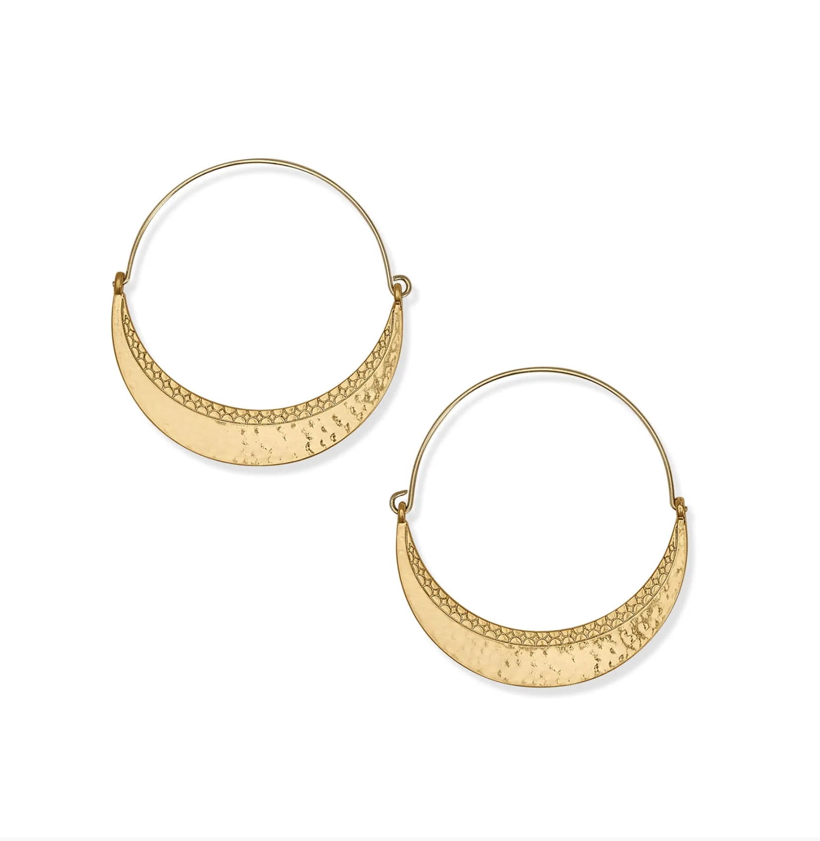 Palm Canyon Gold Hoop Earring