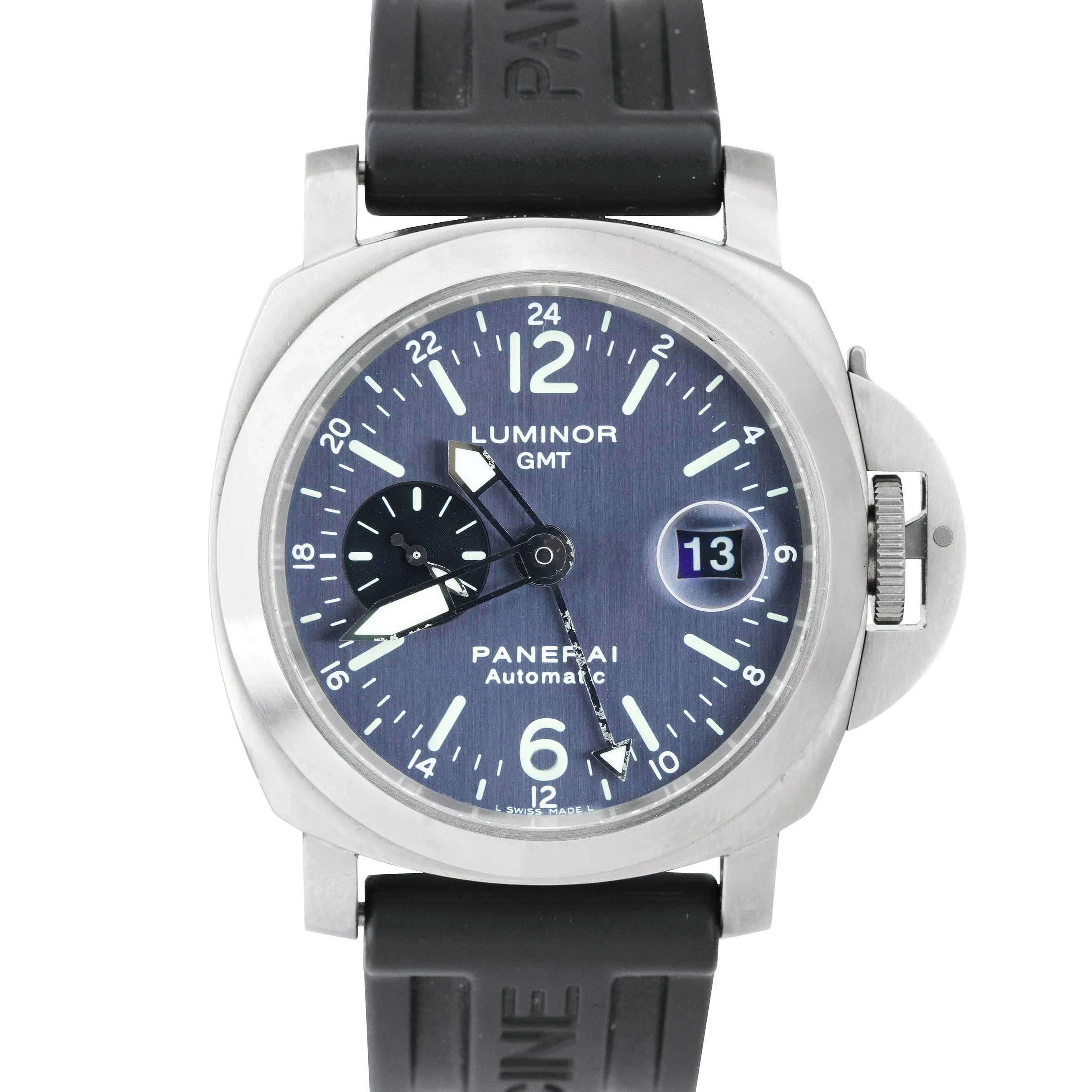 Panerai PAM 89 Luminor GMT Automatic Anthracite Titanium 44mm Watch PAM00089
