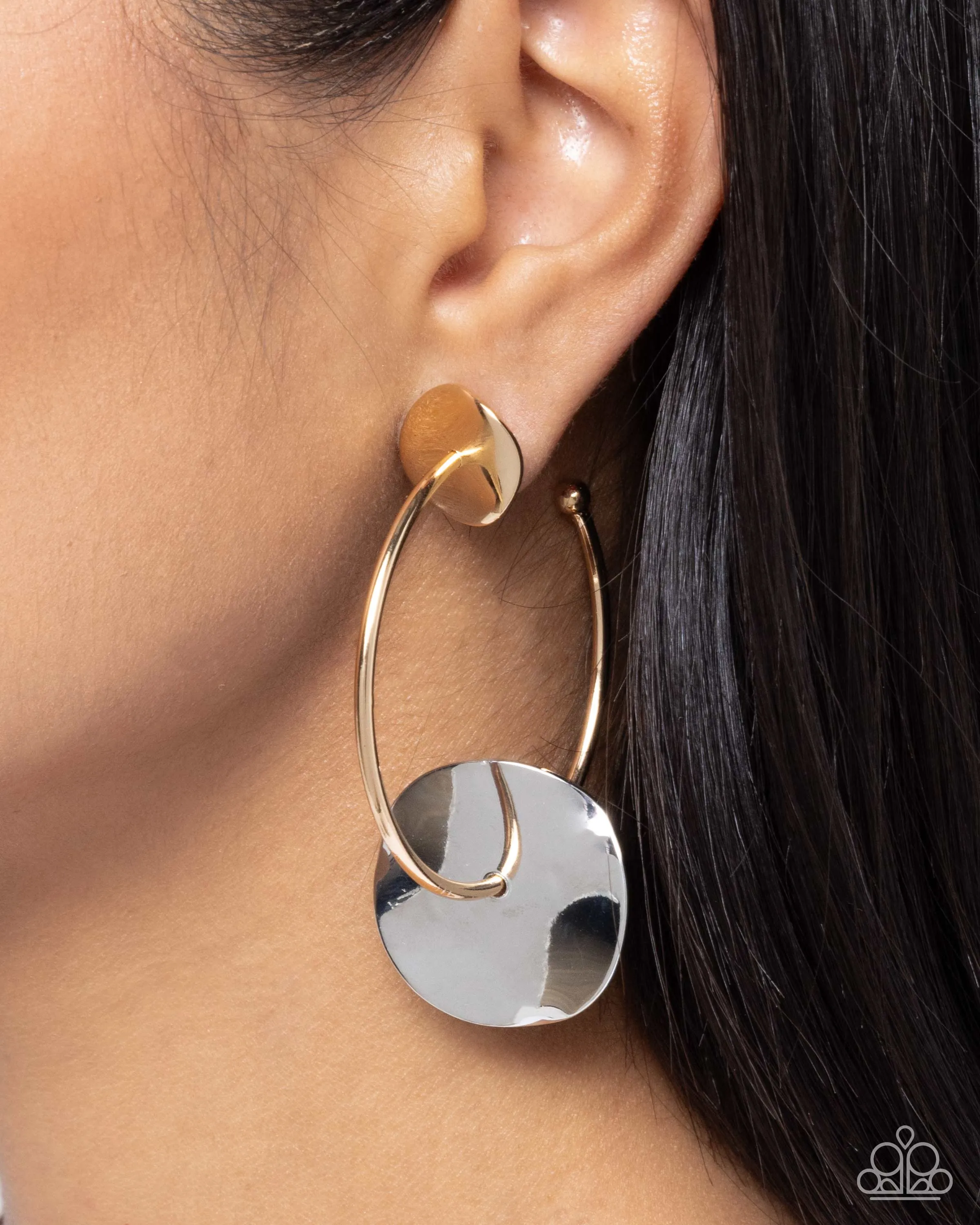 Papaazzi Textured Trouble - Multi Earring