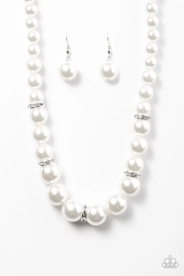 Paparazzi You Had Me At Pearls - White Necklaces
