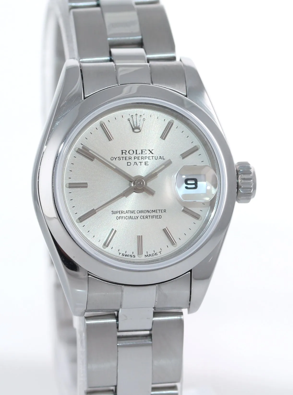 PAPERS Ladies Rolex Datejust 69160 Steel Oyster Silver 26mm Steel Watch Box