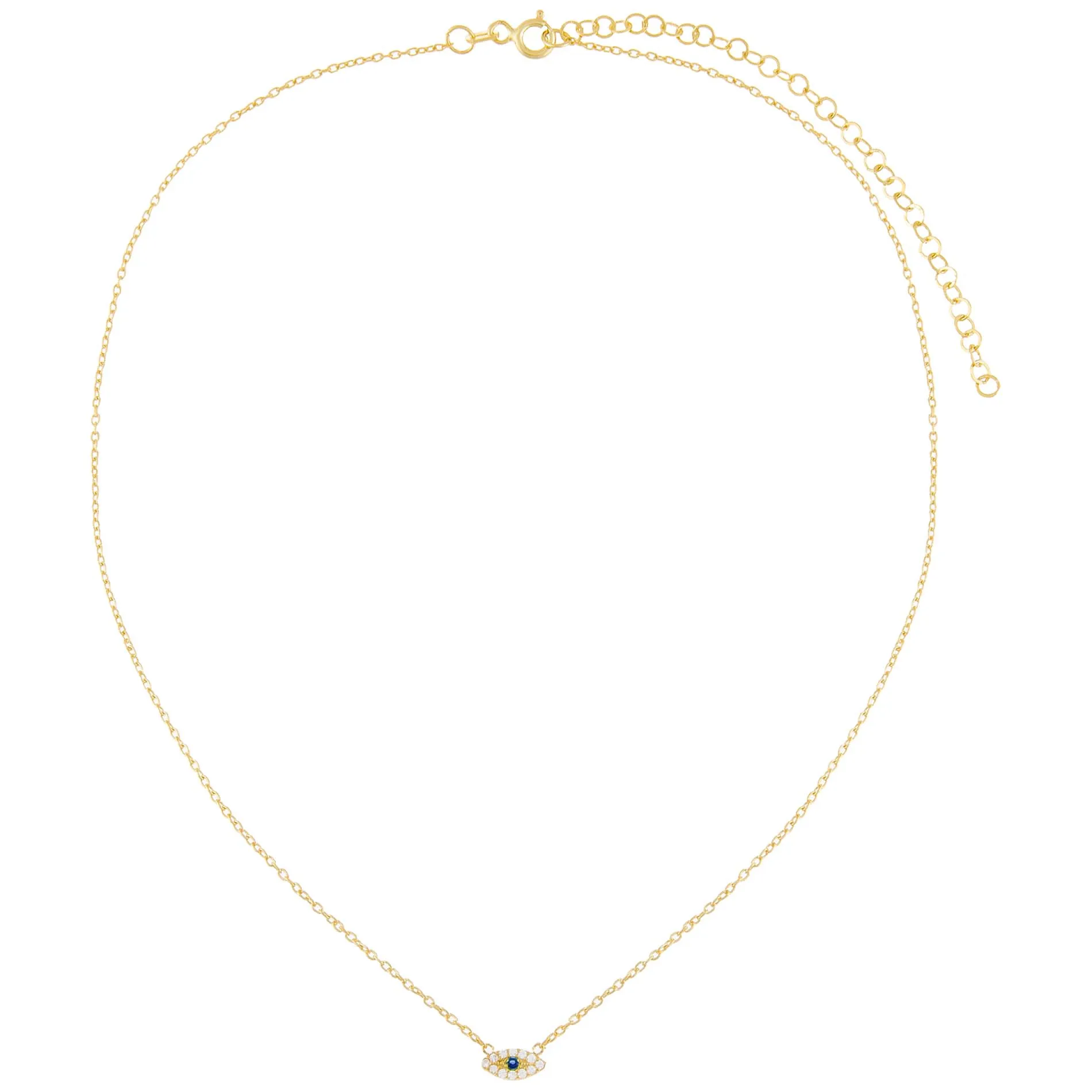 Pavé Evil Eye Necklace