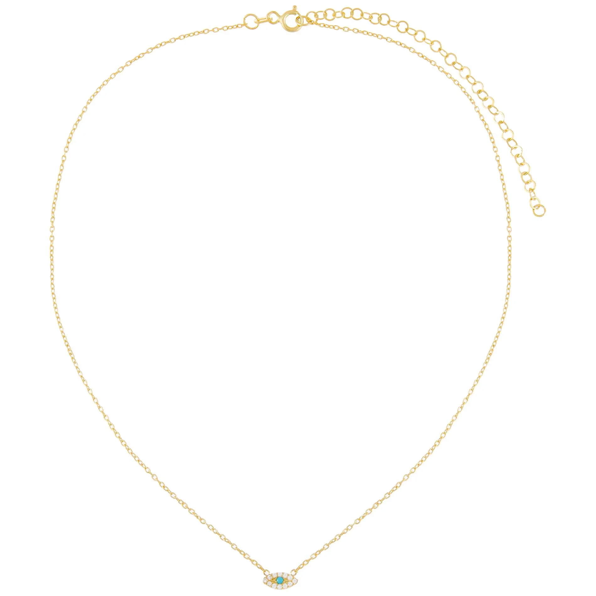Pavé Evil Eye Necklace