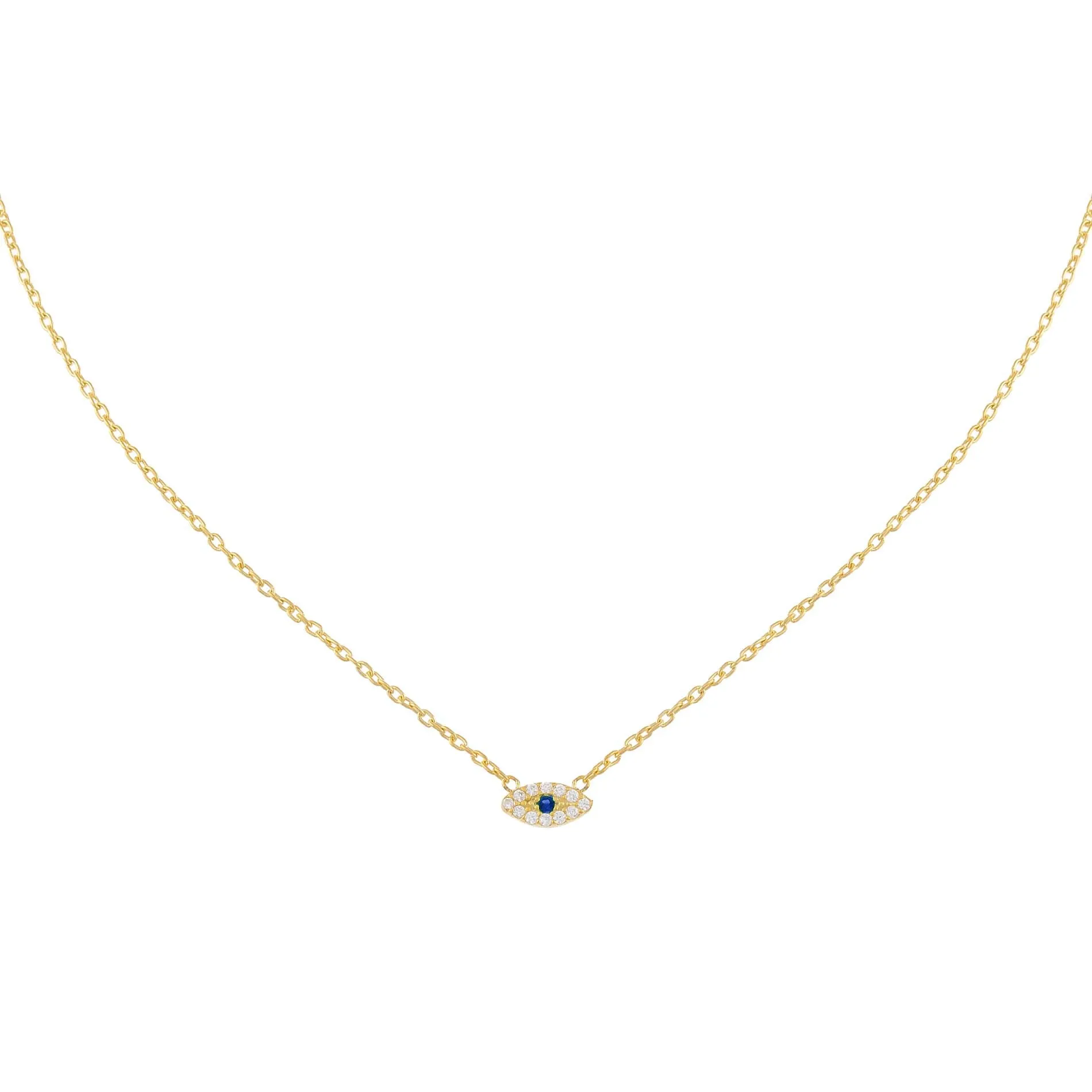 Pavé Evil Eye Necklace