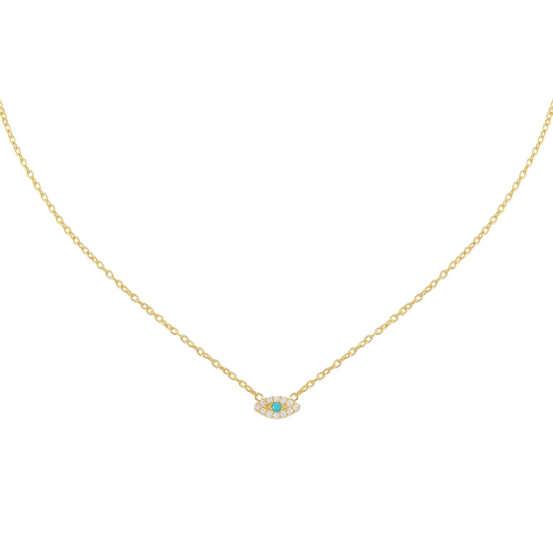 Pavé Evil Eye Necklace