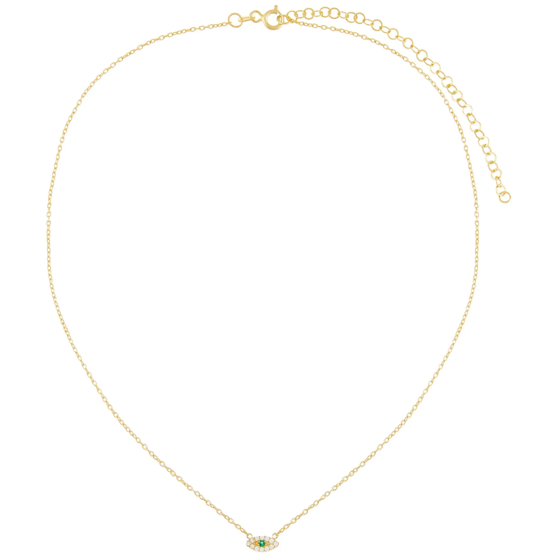 Pavé Evil Eye Necklace