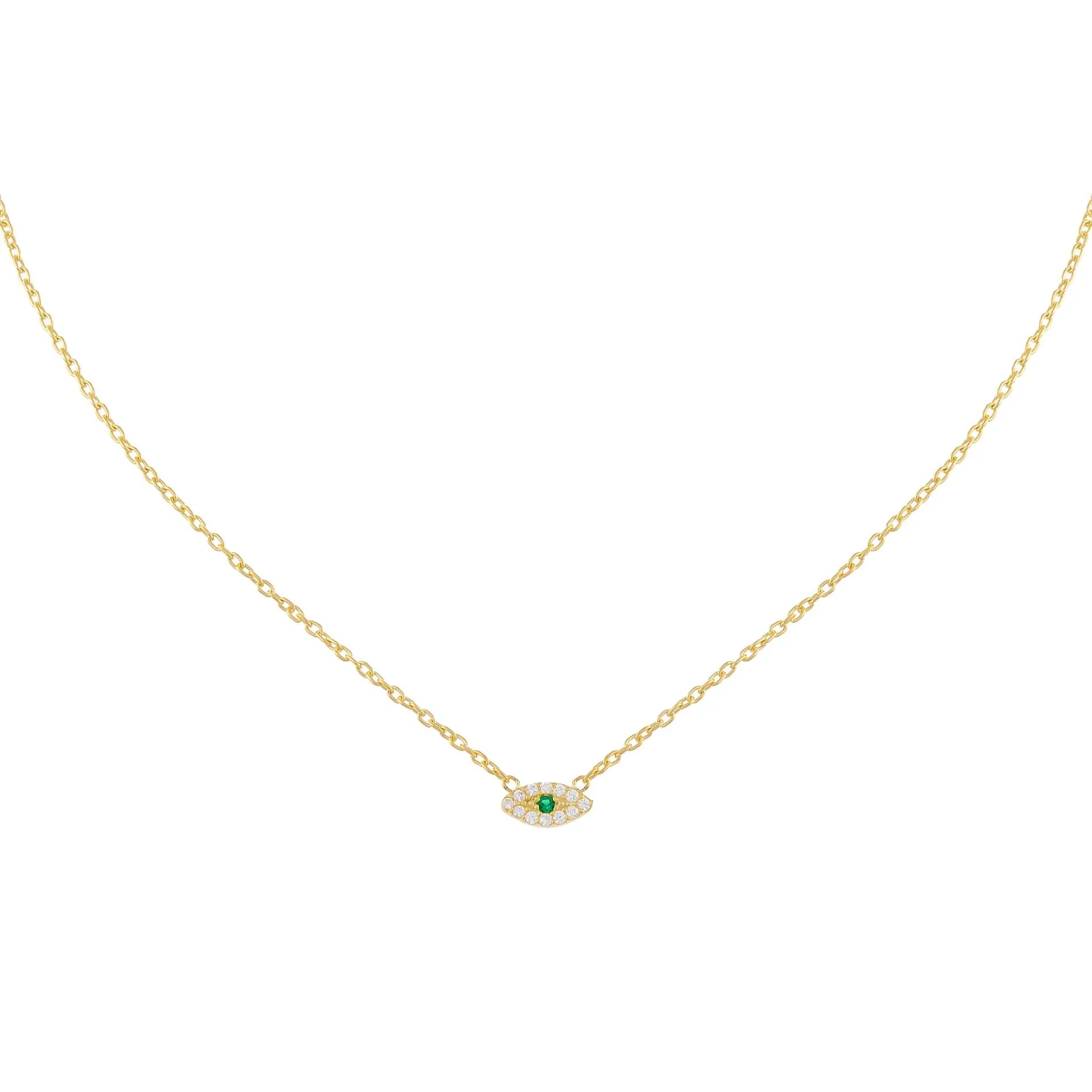 Pavé Evil Eye Necklace