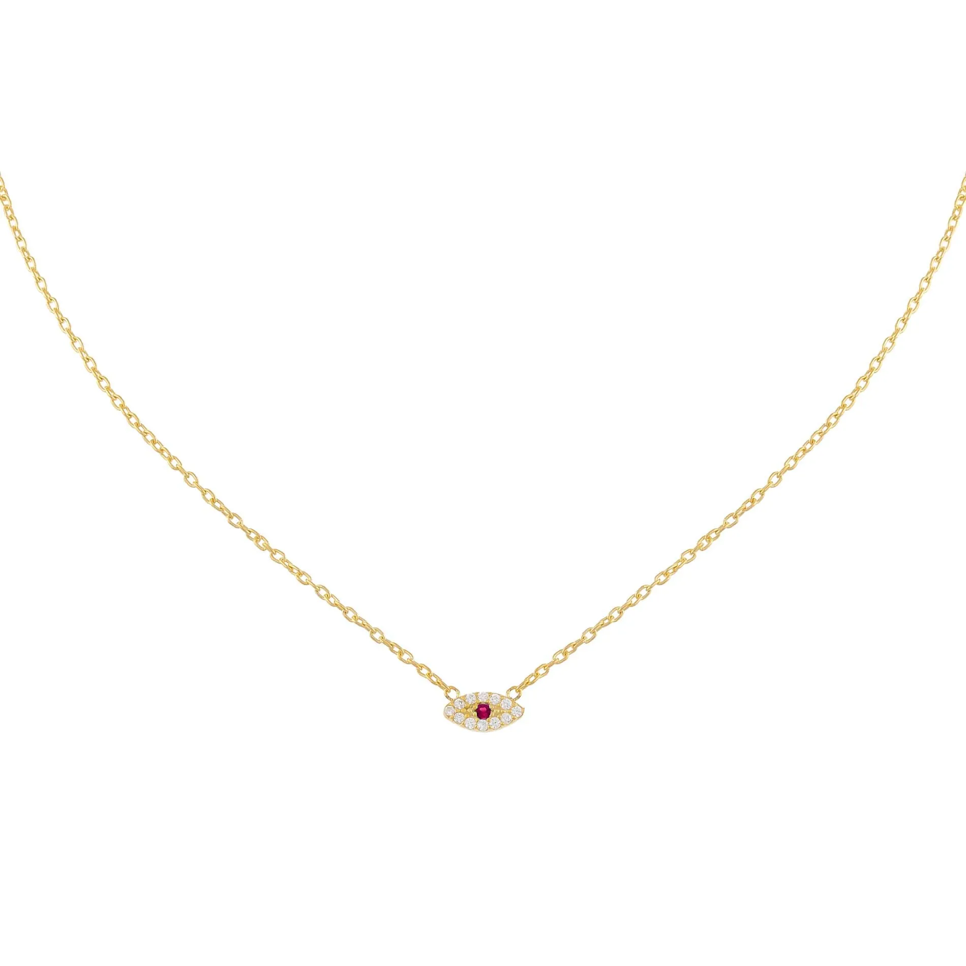 Pavé Evil Eye Necklace