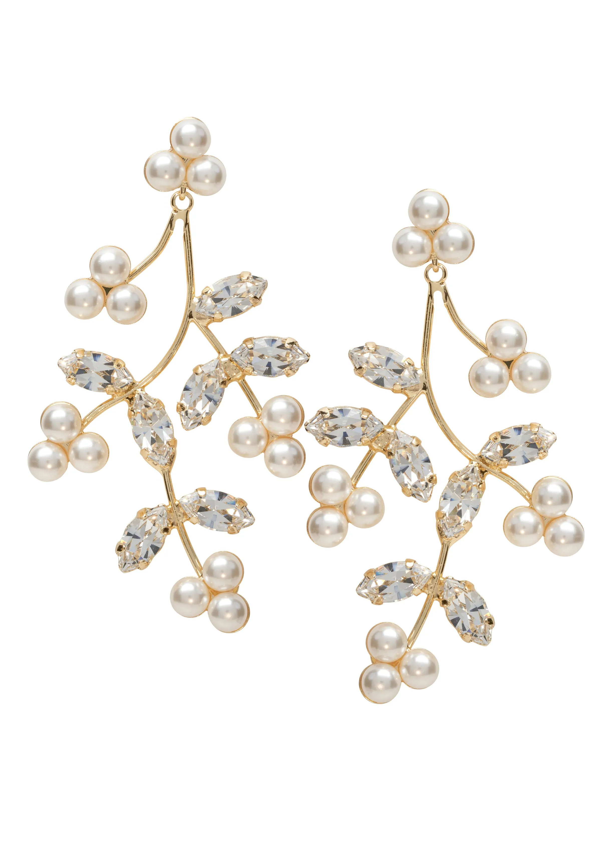 Pearl Triplet Cluster Chandelier