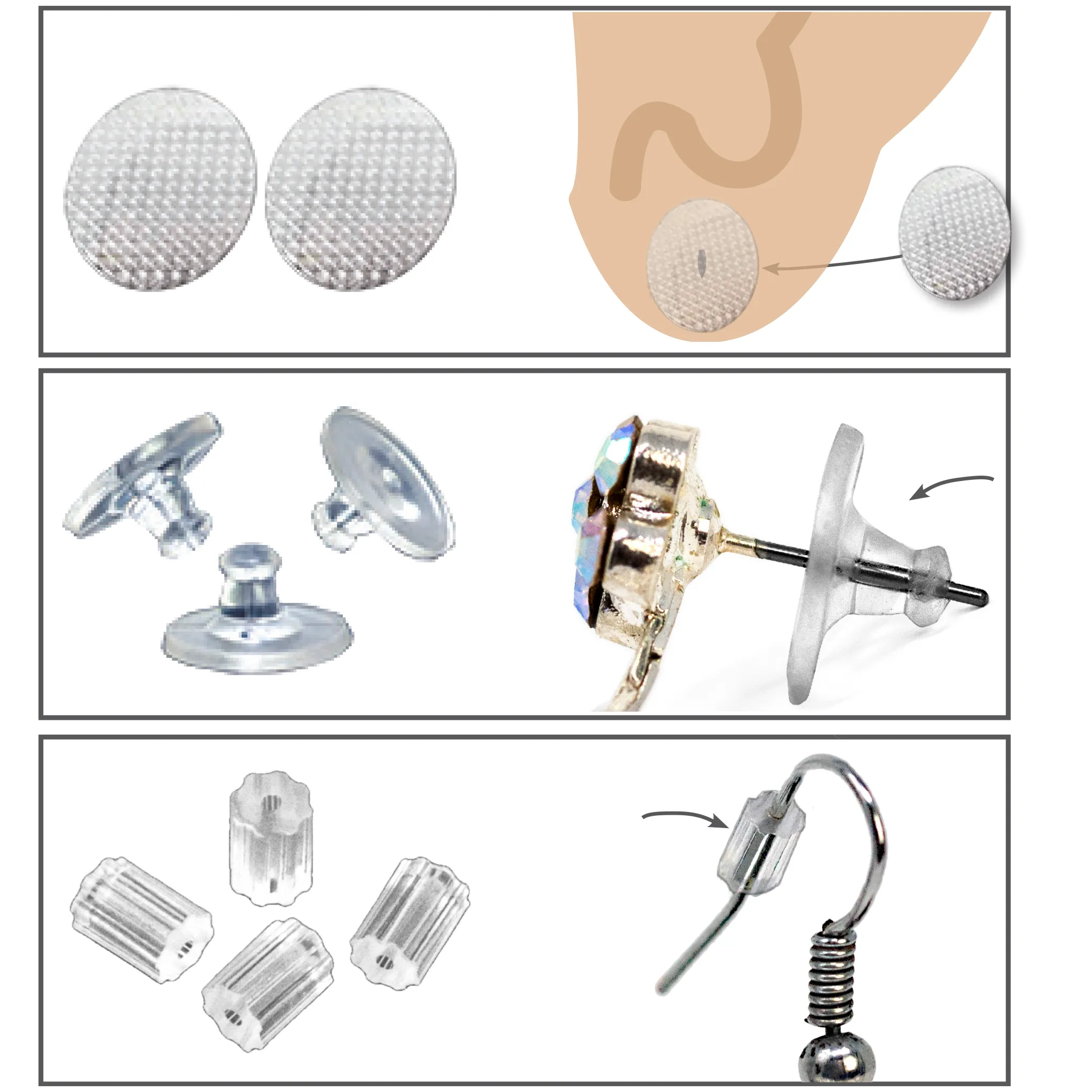 PIERCED EARING HELPERS
