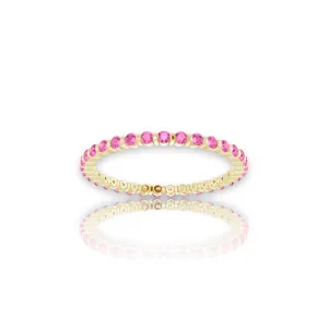 Pink Sapphire Eternity Ring
