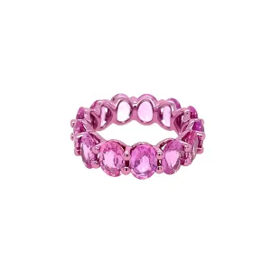 Pink Sapphire Eternity Ring
