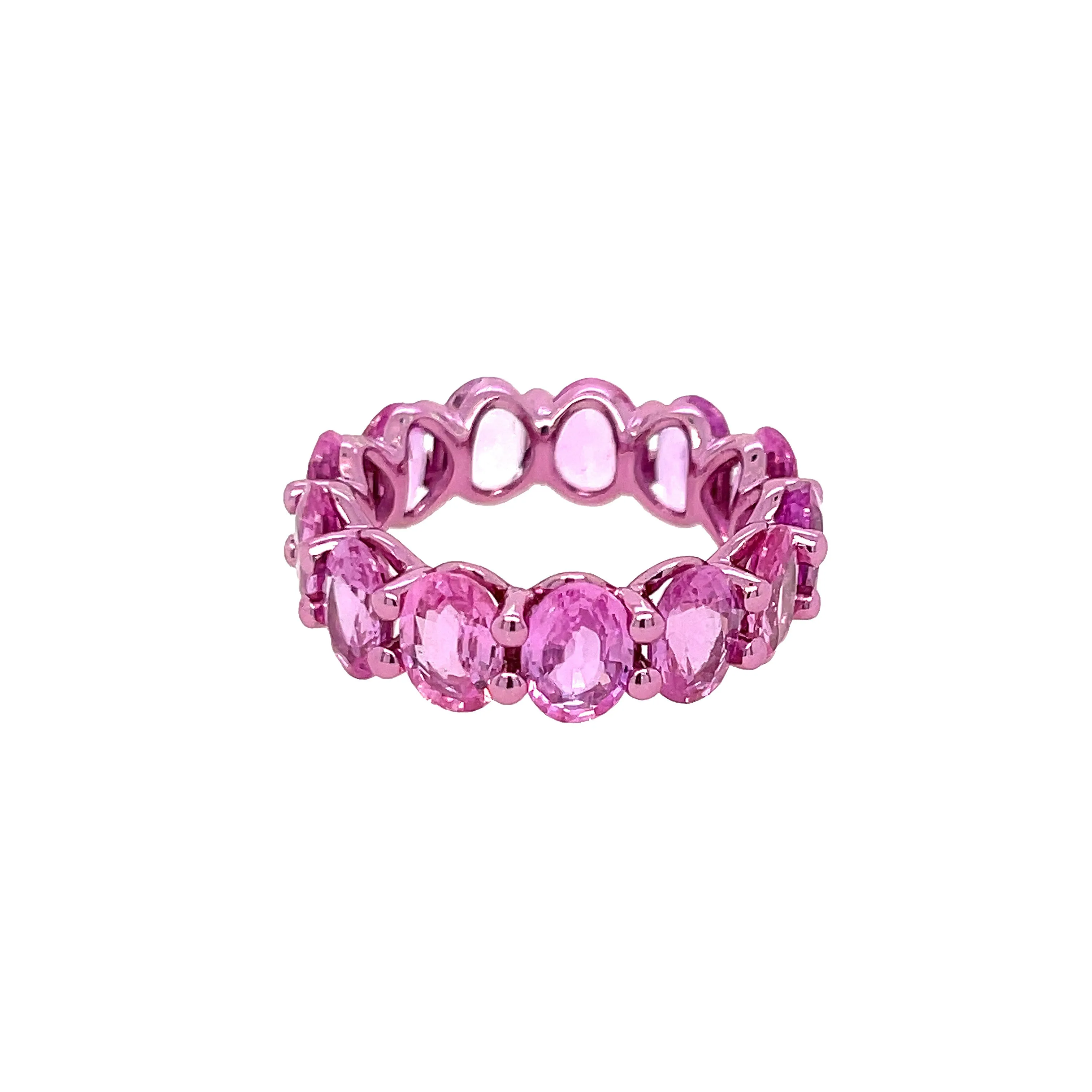 Pink Sapphire Eternity Ring