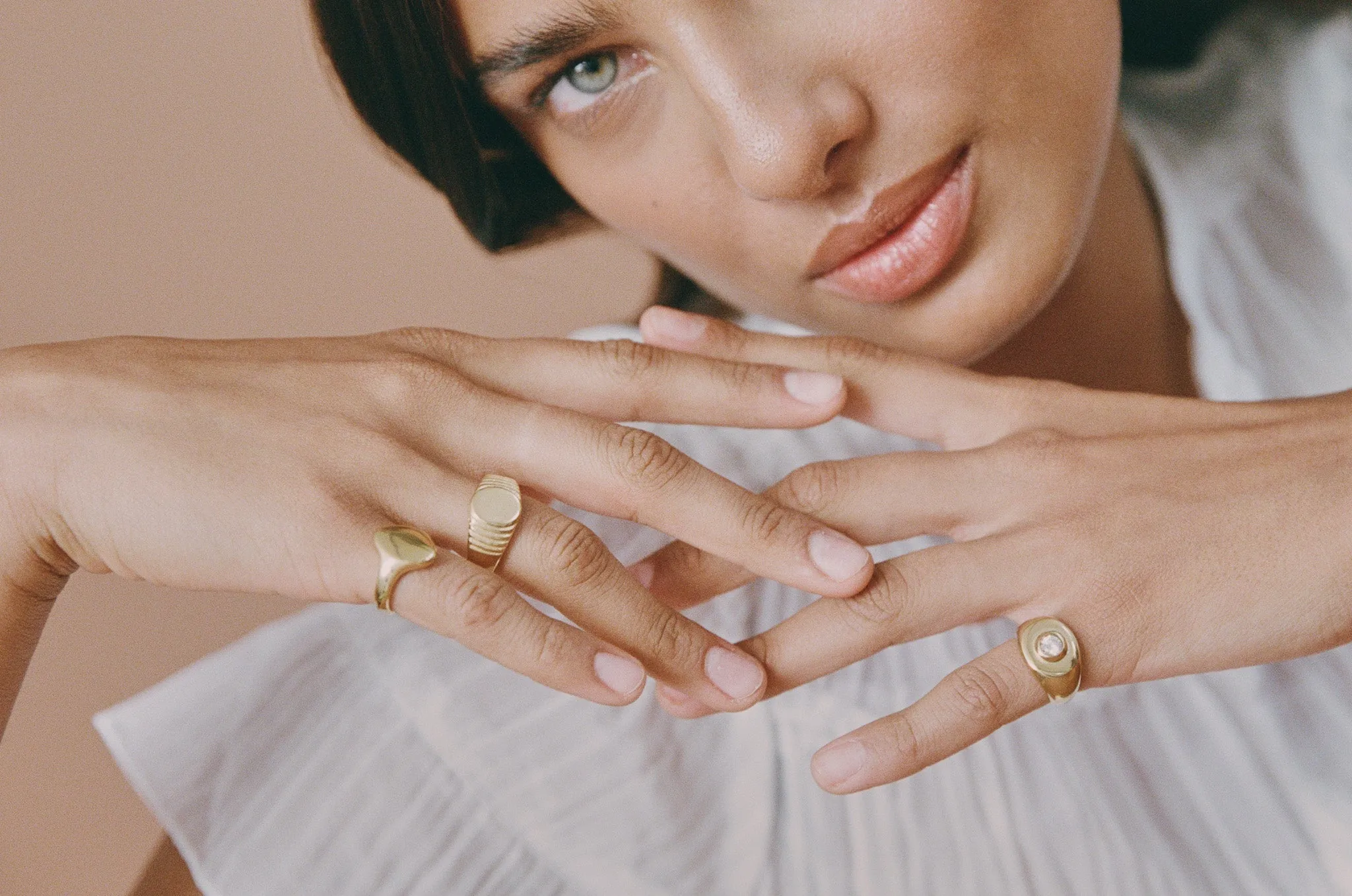Porter Heritage Signet Pinky Ring in Clear
