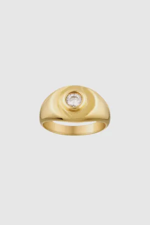 Porter Heritage Signet Pinky Ring in Clear