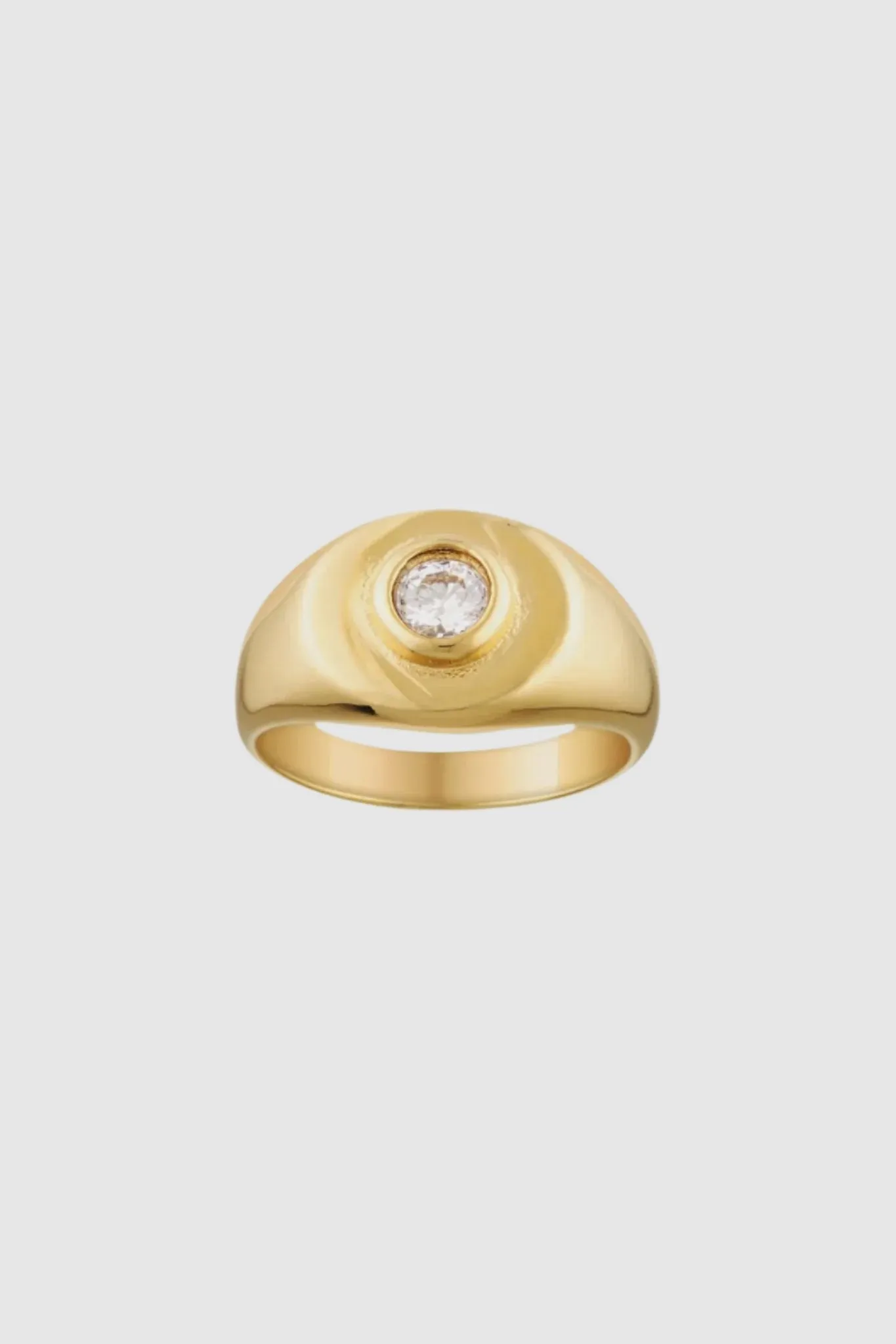 Porter Heritage Signet Pinky Ring in Clear