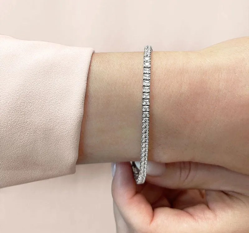 Princess Cut Dreams Lab-Grown Diamond Bracelet with 4.97 ct.(finished) 2.25mm