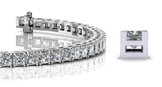 Princess Cut Dreams Lab-Grown Diamond Bracelet with 4.97 ct.(finished) 2.25mm
