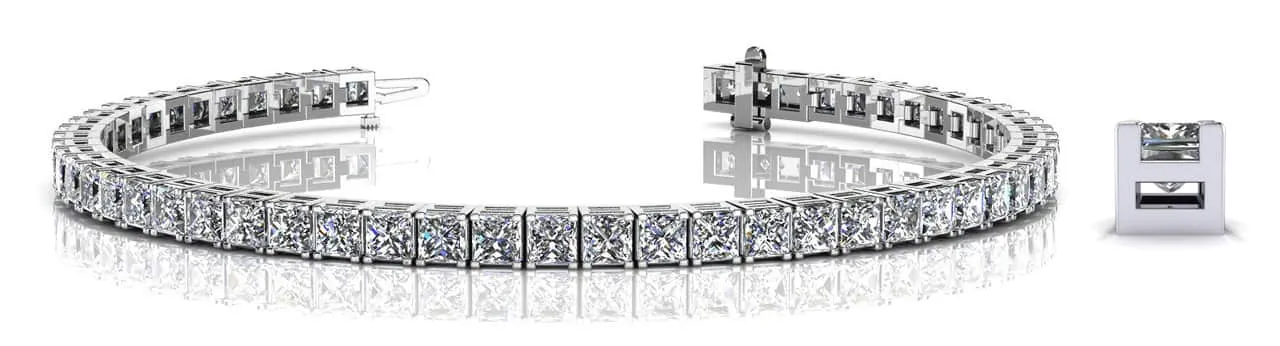 Princess Cut Dreams Lab-Grown Diamond Bracelet with 4.97 ct.(finished) 2.25mm