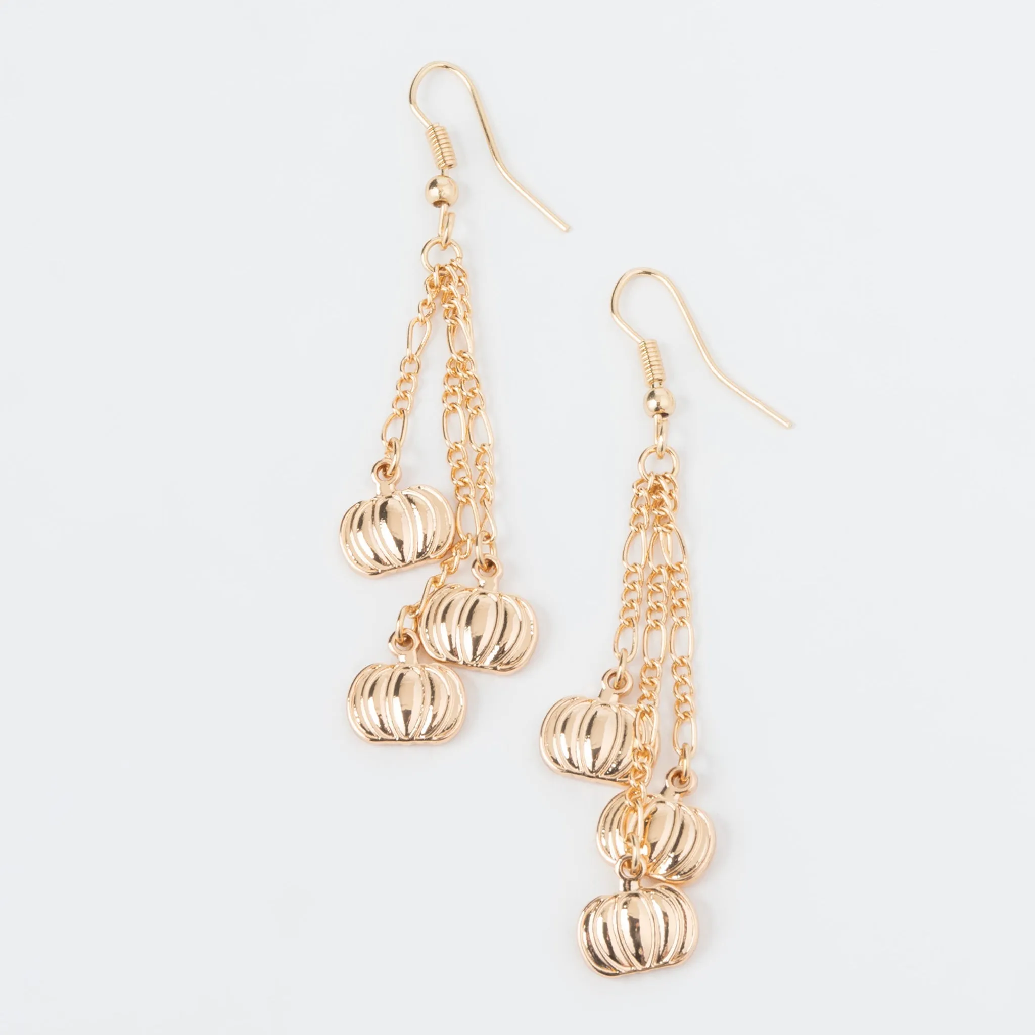 Pumpkin Charm Chandelier Earrings