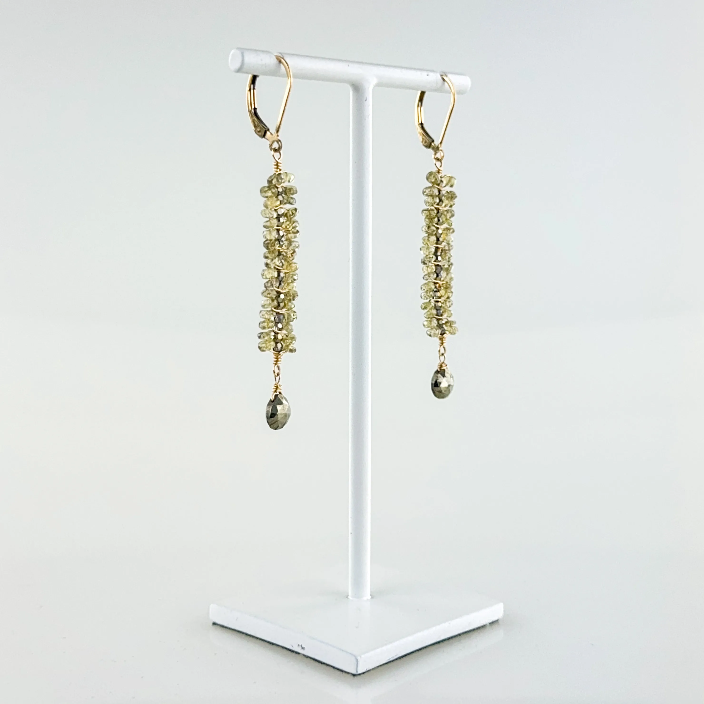Pyrite Dangle Earrings