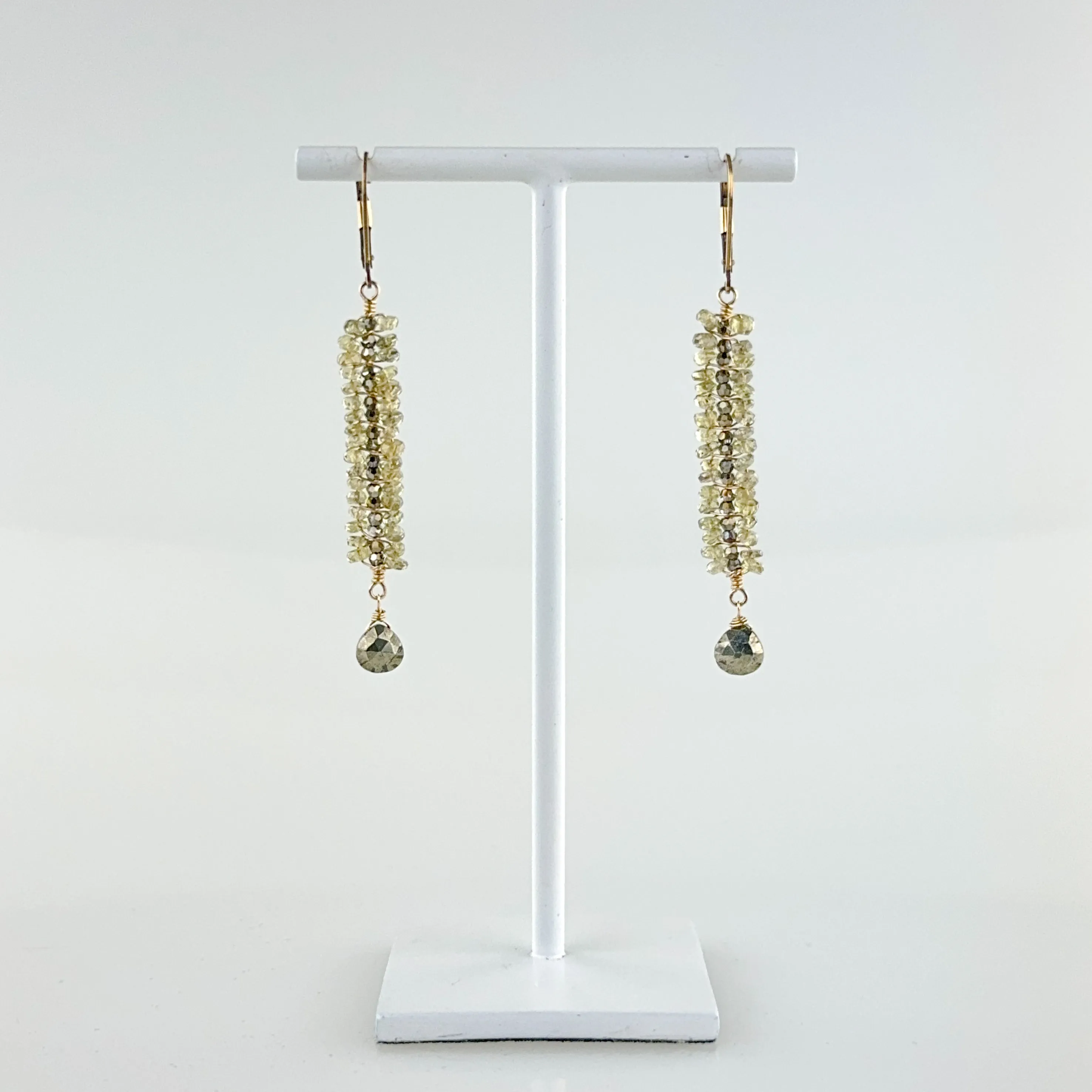 Pyrite Dangle Earrings