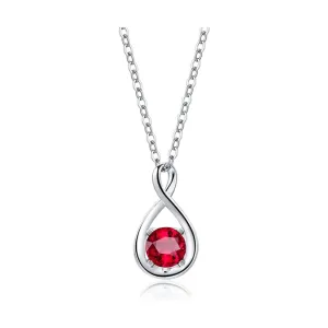 "Birthstone" July Gemstone 14K White Gold Necklace