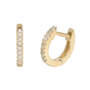 Radiant Diamond Hoops