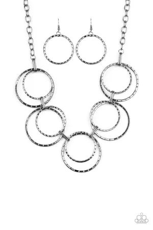 Radiant Revolution Black Paparazzi Necklace