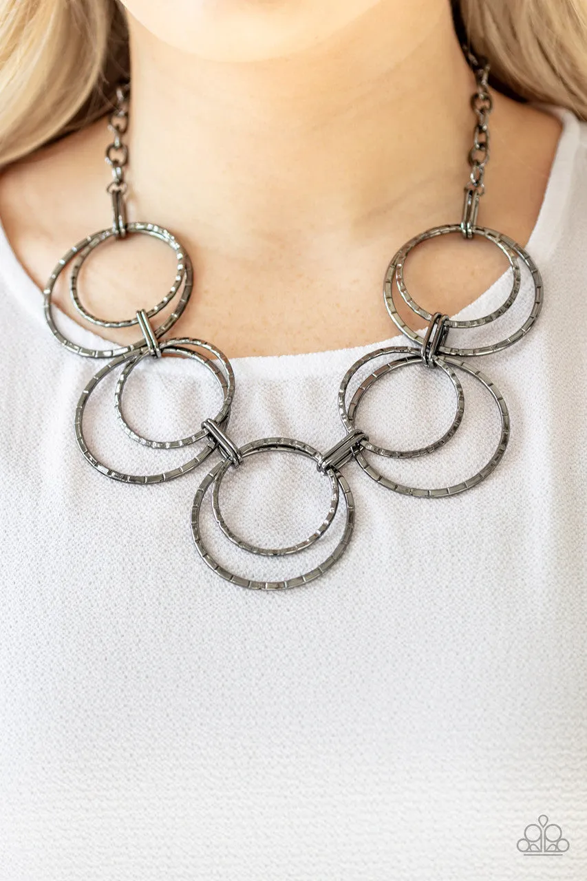 Radiant Revolution Black Paparazzi Necklace