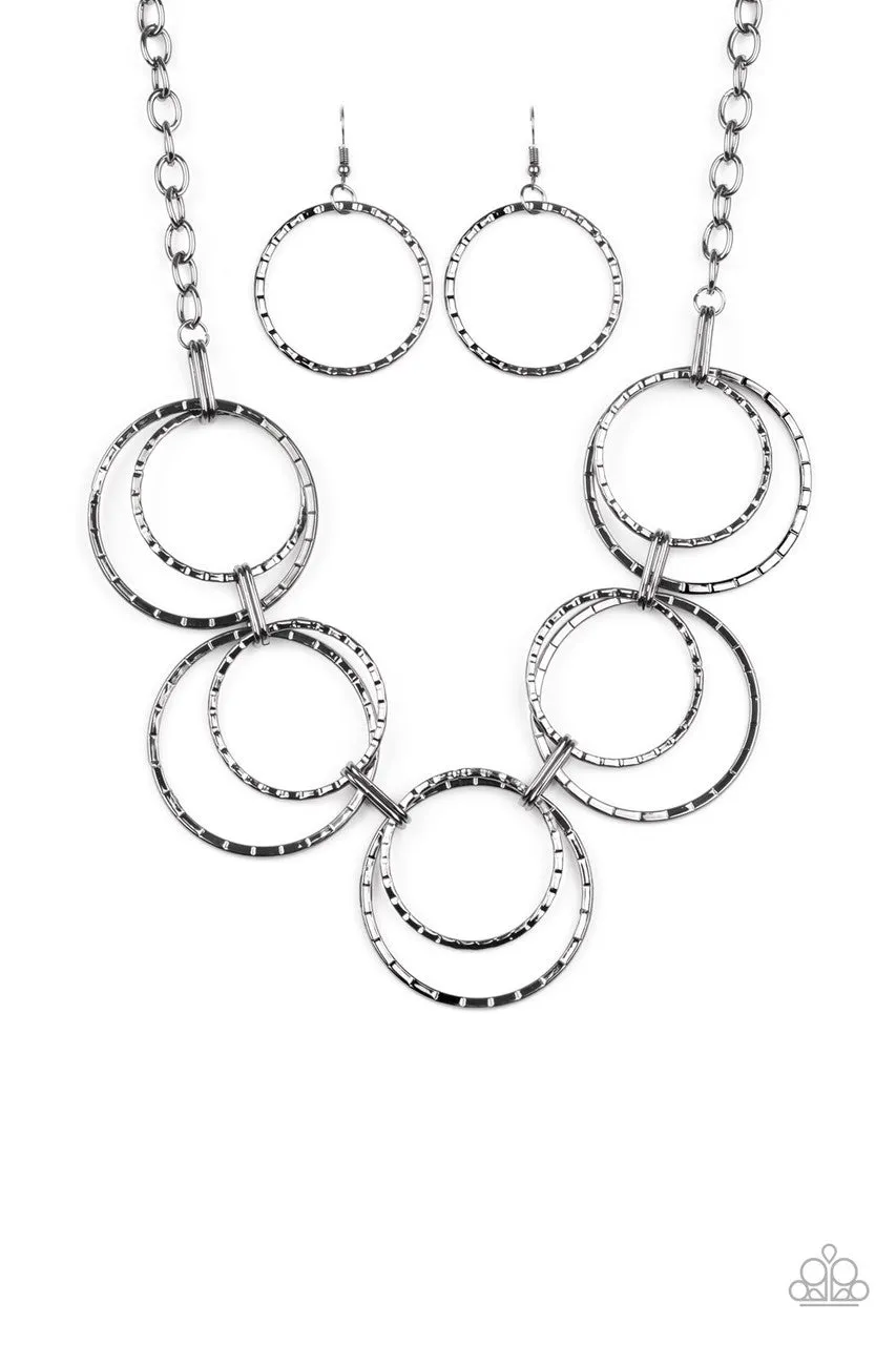 Radiant Revolution Black Paparazzi Necklace