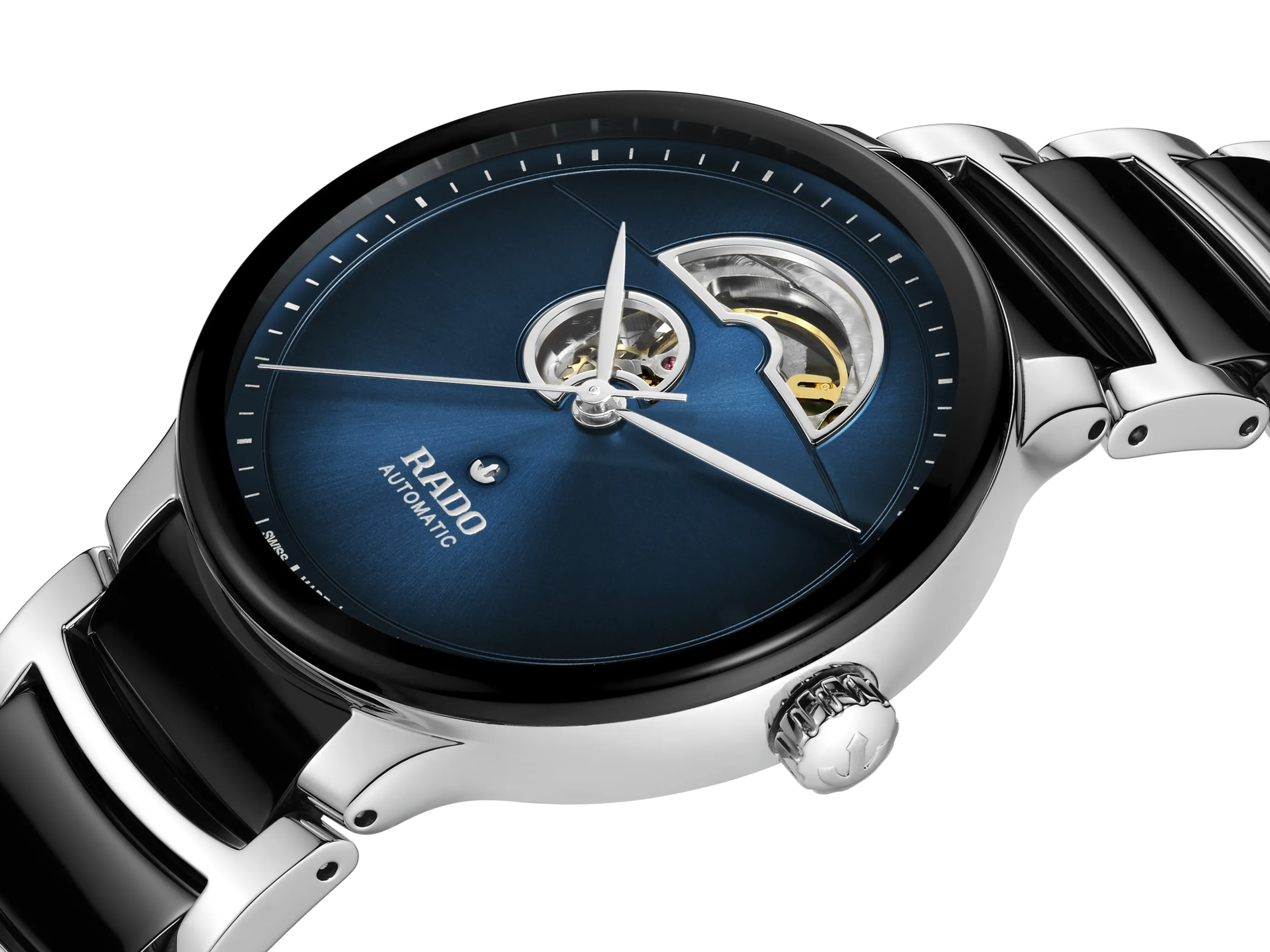 Rado Centrix Automatic Open Heart Blue Steel