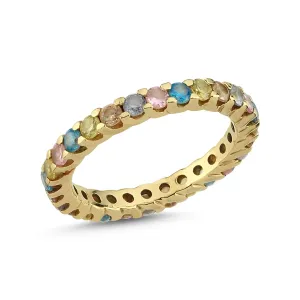 RAINBOW SAPPHIRE ETERNITY BAND