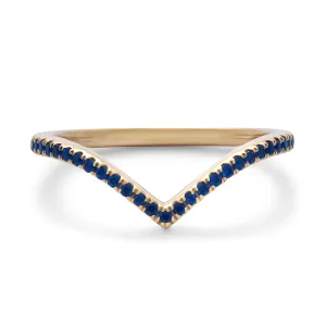 Ready To Ship - Pavé Sapphire Nova Band (Size 8.25)