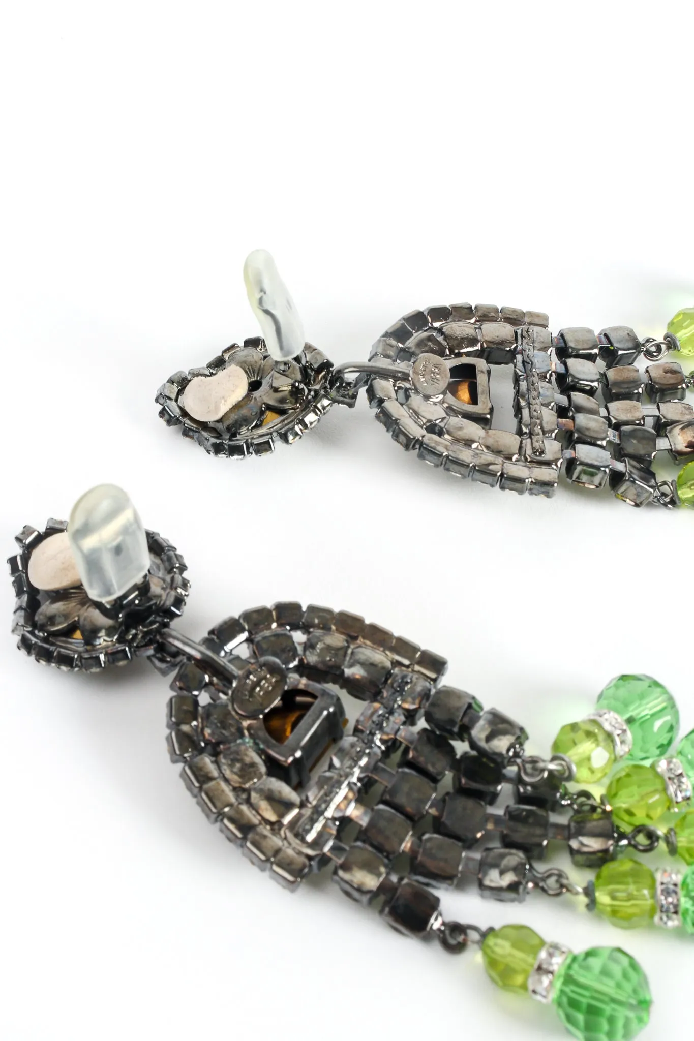 Rhinestone Deco Style Chandelier Earrings