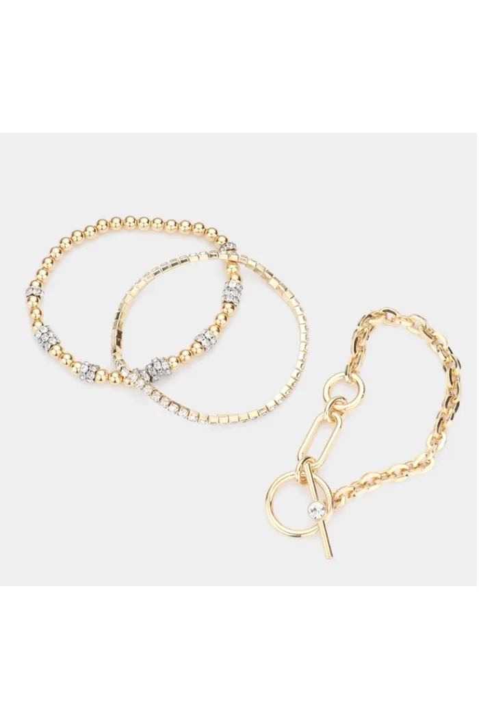 Rhinestone Link Bracelets
