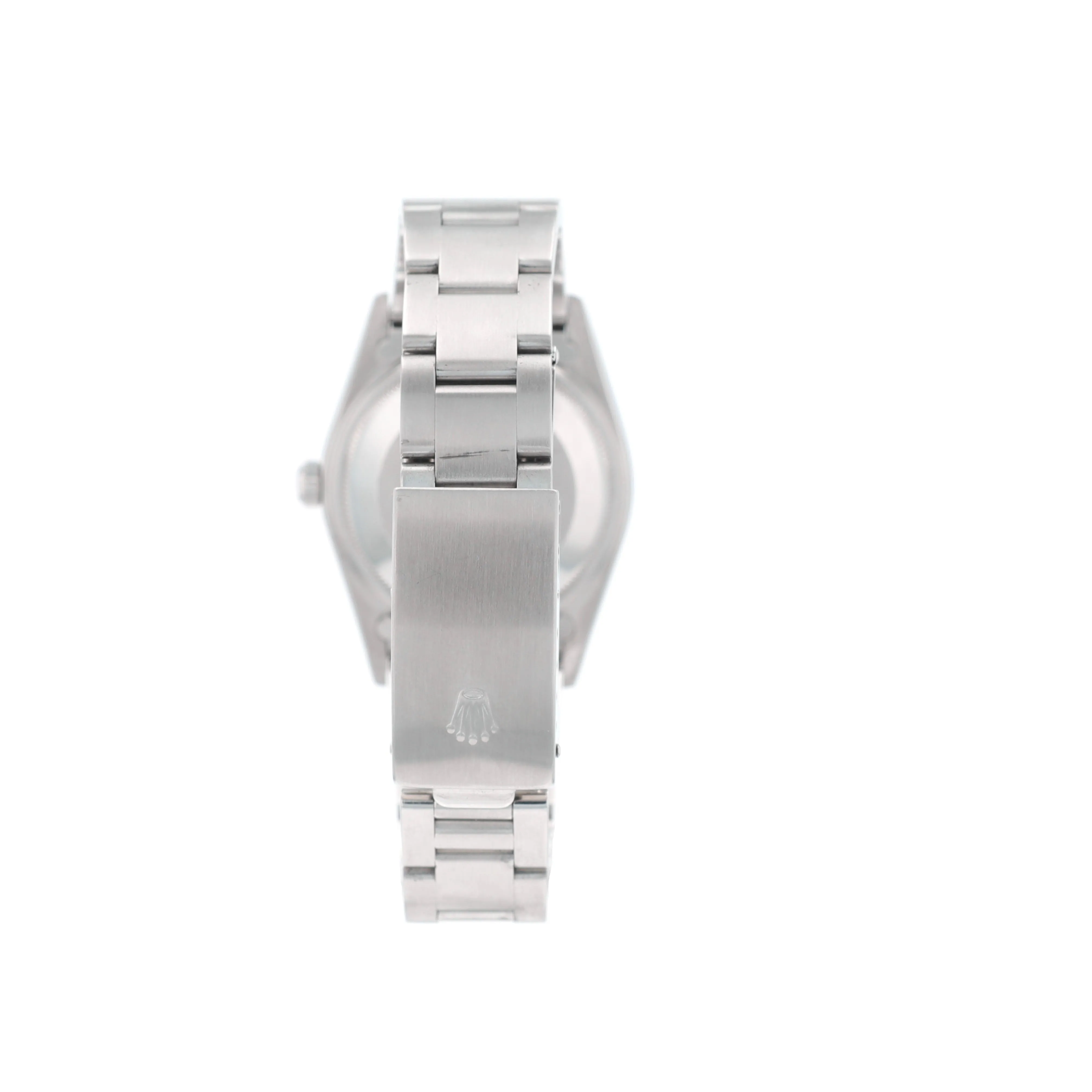 Rolex Date 15200 34mm Silver Index Dial Smooth Bezel Oyster Band