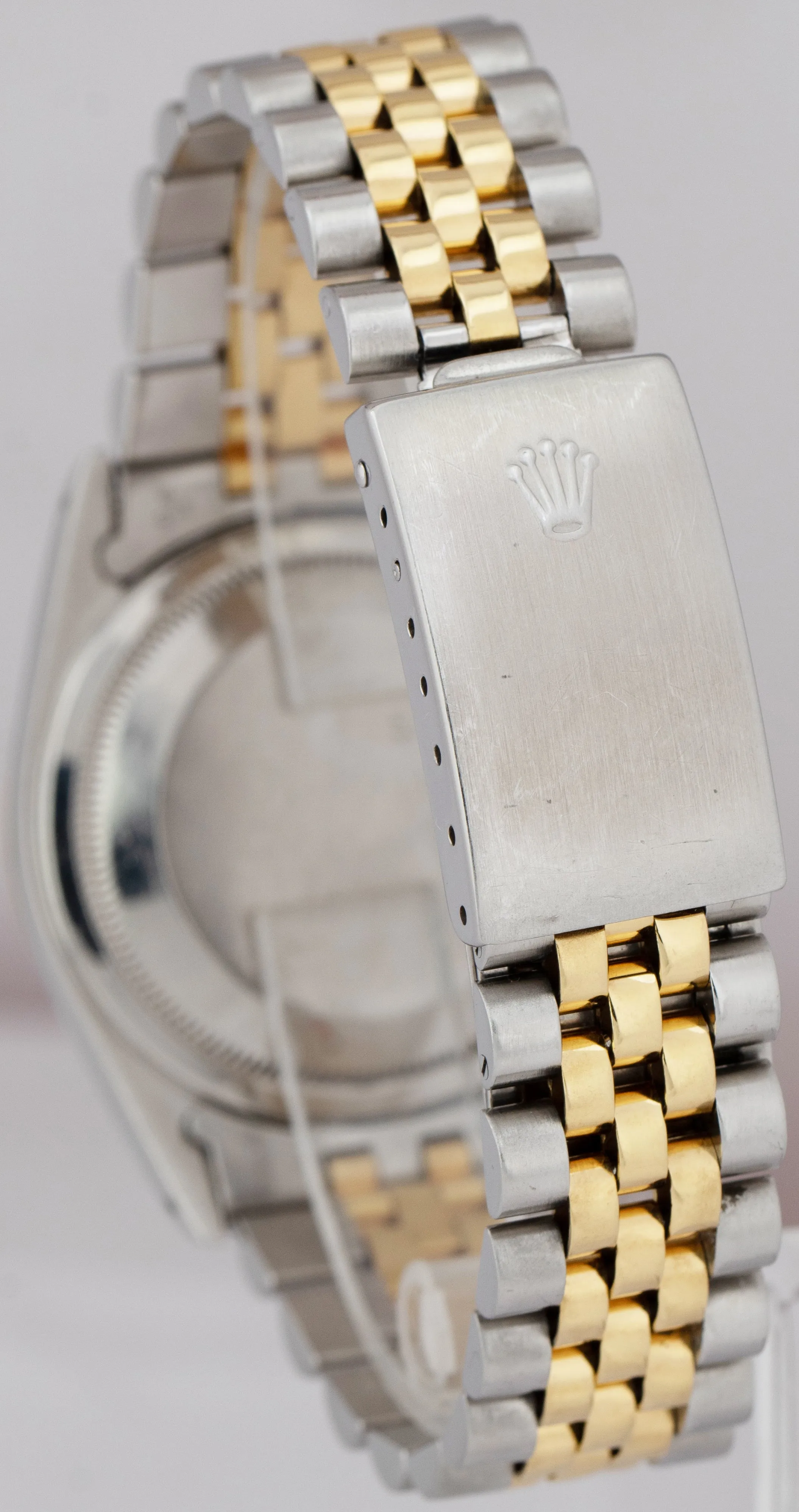 Rolex DateJust 36mm 18K Yellow Gold Stainless Champagne Jubilee Watch 16233