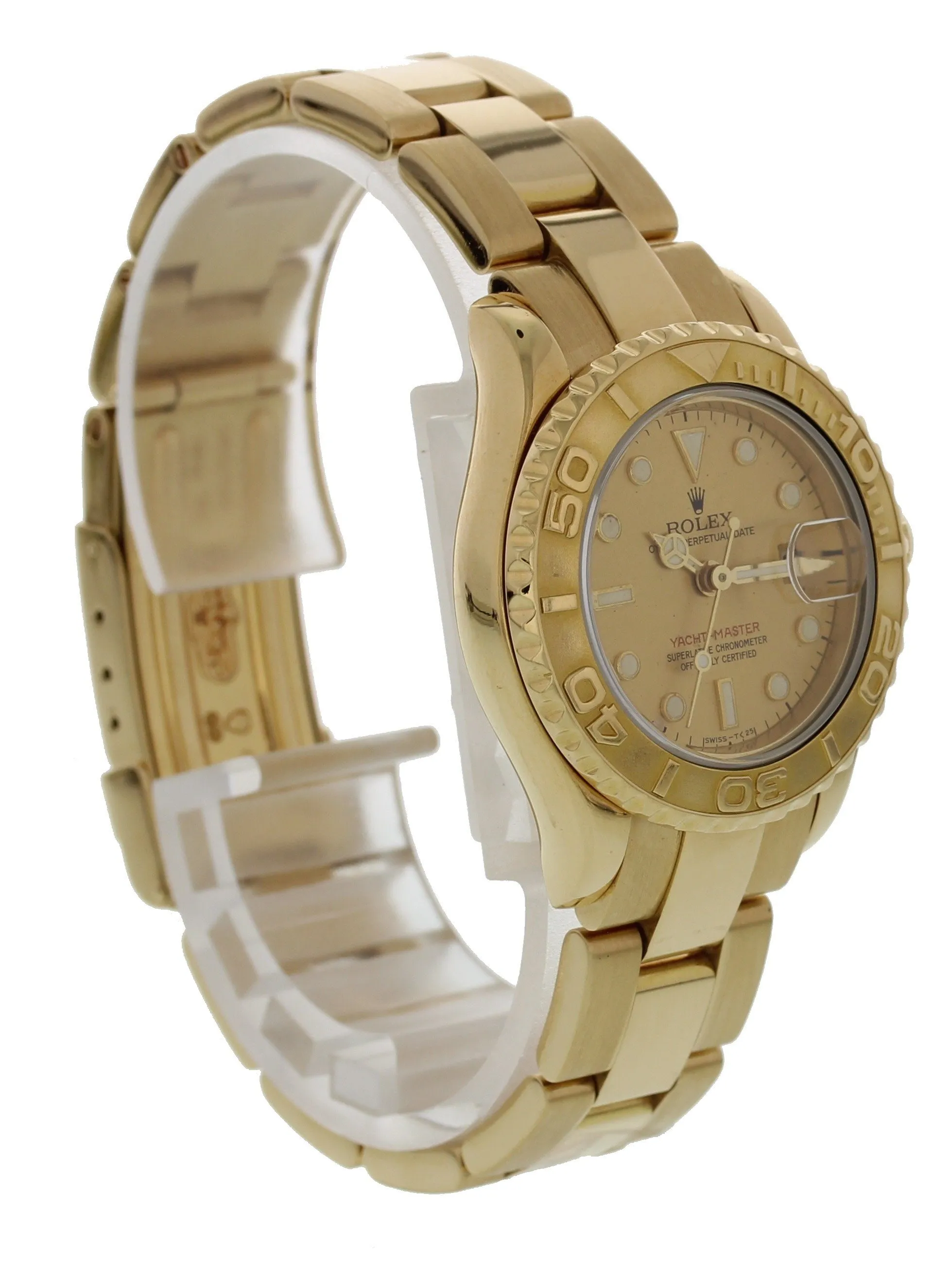 Rolex Yachtmaster 69628 Yellow Gold W/ Papers
