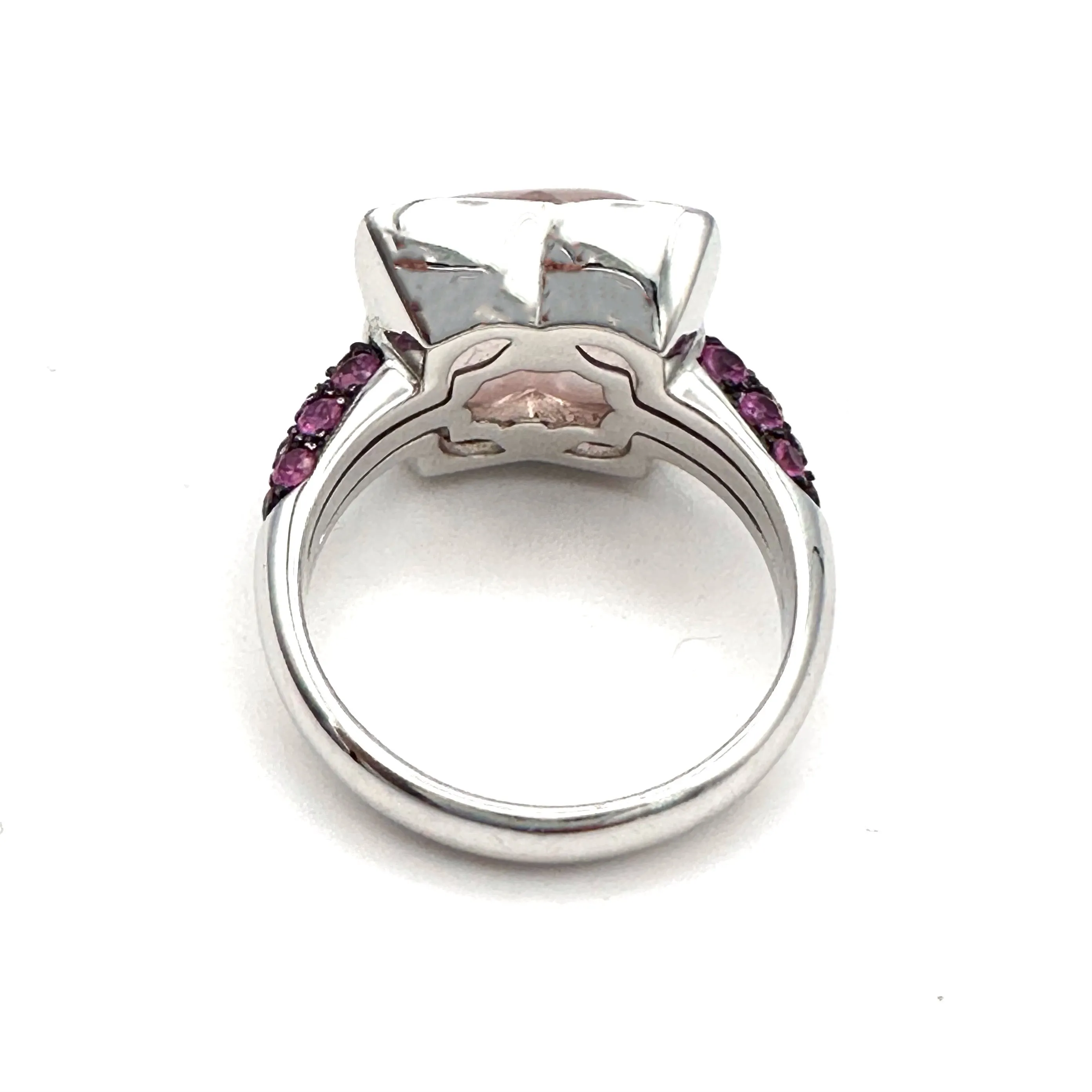 Rose Quartz & Pink Sapphire Ring, 18k gold