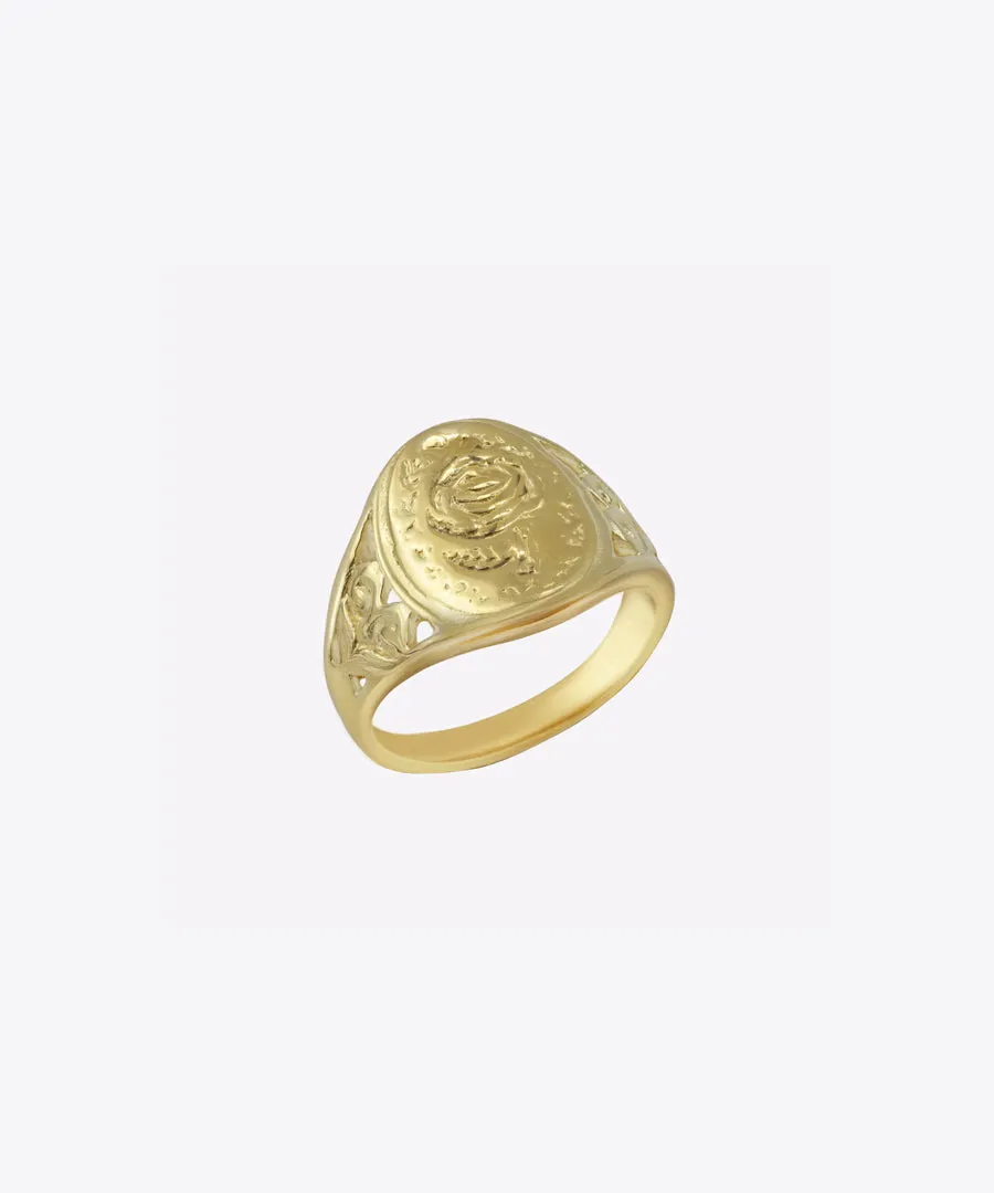 Rose Signet Ring
