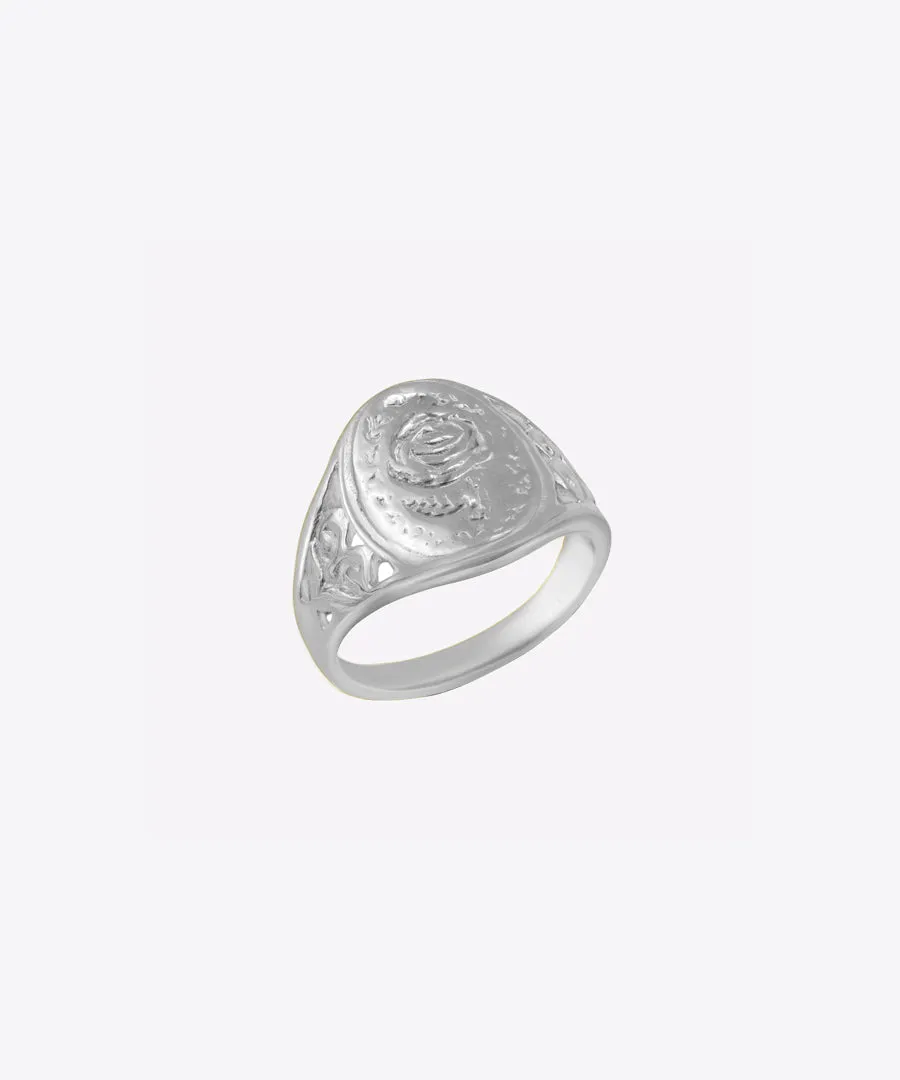 Rose Signet Ring