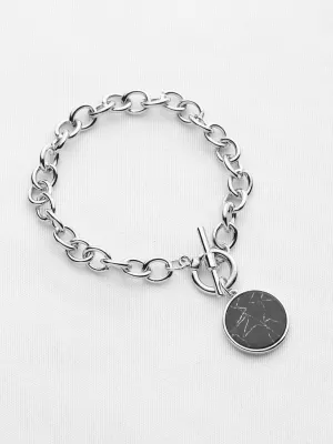 Round Charm Link Bracelet