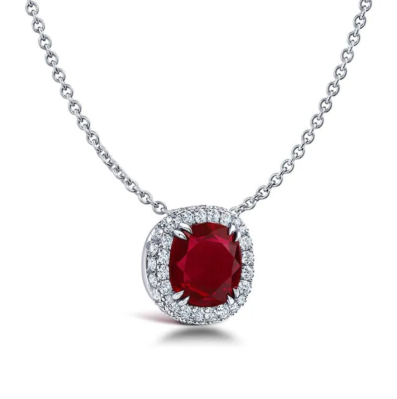 Ruby & Diamond Necklace