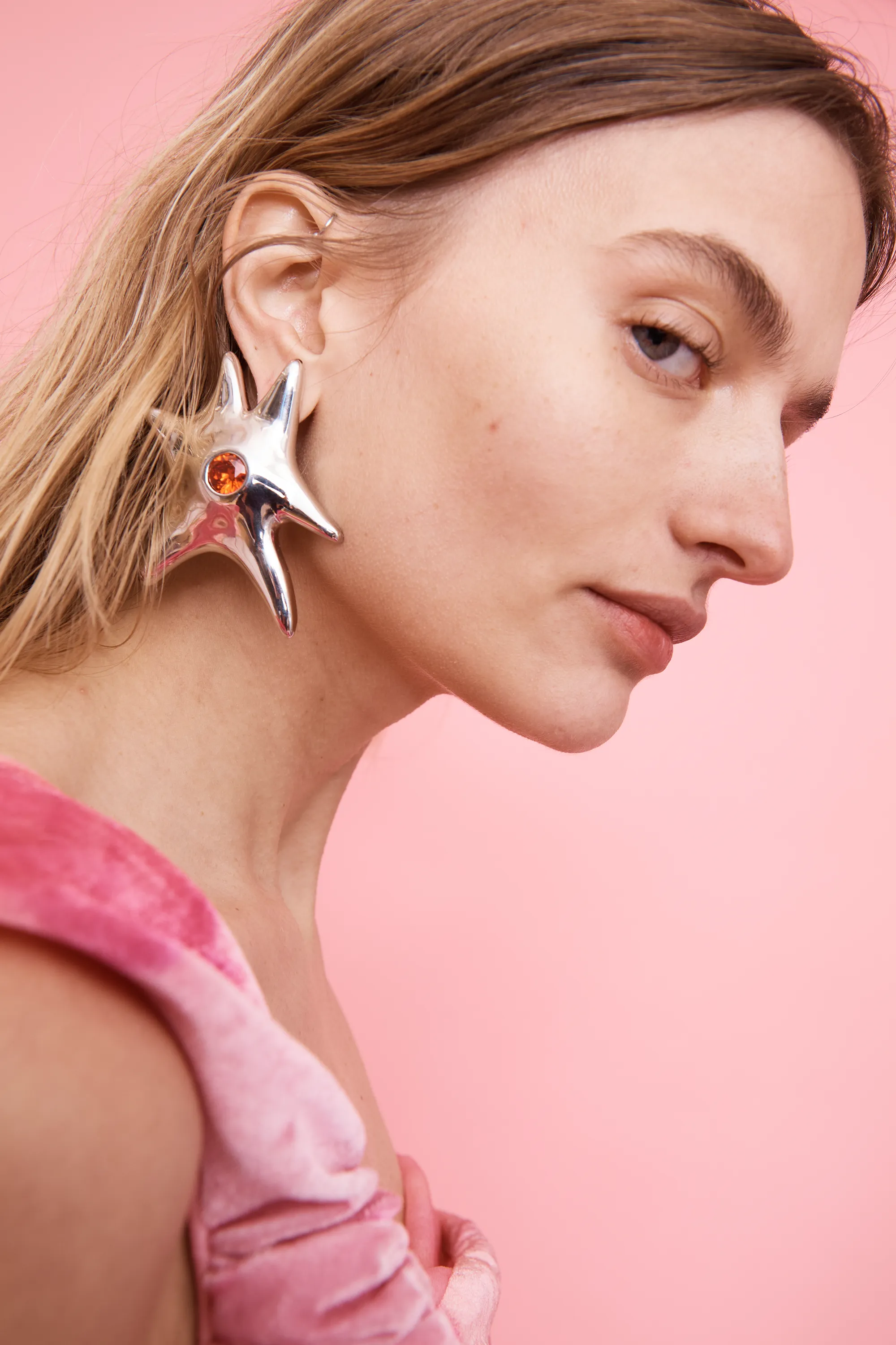 RUBY CELESTE EARRING